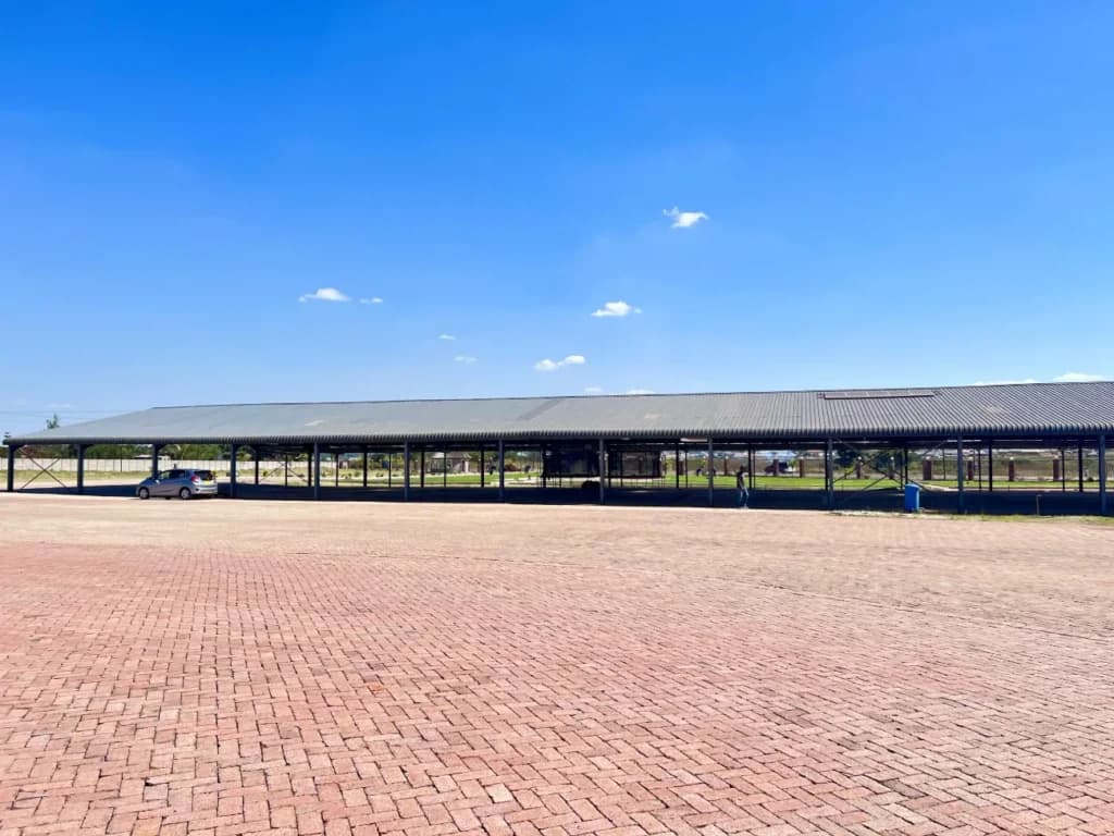 The open-sided covered pavilion